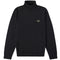Fred Perry Black Roll Neck Jumper S