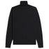 Fred Perry Black Roll Neck Jumper S