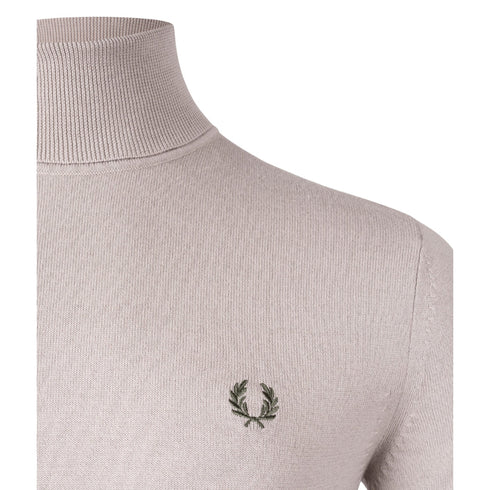 Fred Perry K9552 S56 Dark Oatmeal Jumper Mens XS