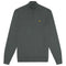 Lyle & Scott Plain Branded Cotton Merino Quarter Zip Deep Green Jumper S