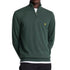 Lyle & Scott Plain Branded Cotton Merino Quarter Zip Deep Green Jumper S