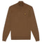 Lyle & Scott Plain Branded Cotton Merino Quarter Zip Wild Nettle Jumper S