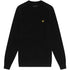 Lyle & Scott Plain Branded Ribbed Mock Neck Jet Black Jumper S