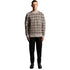 Lyle & Scott Grey Brushed Intarsia Crew Neck Jumper S