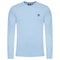 Lyle & Scott Cotton Merino Crew Neck Jumper Light Blue Sweater XS
