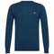 Lyle & Scott Cotton Merino Crew Neck Jumper Apres Navy Blue Sweater M
