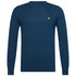 Lyle & Scott Cotton Merino Crew Neck Jumper Apres Navy Blue Sweater M