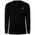Lyle & Scott Cotton Merino Crew Neck Jumper Black Sweater XS