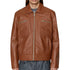 Diesel L-Cale Brown Leather Jacket L