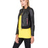 Diesel L Lyssa C Black Short Cut Black Leather Jacket