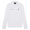 Lyle & Scott White Co-ordinate Print Logo Long Sleeved Polo Shirt M