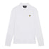 Lyle Scott Branded Chest Logo White Long Sleeve Polo Shirt XXL