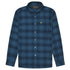 Lyle & Scott Tonal Check Flannel Dark Navy Blue Long Sleeve Shirt M