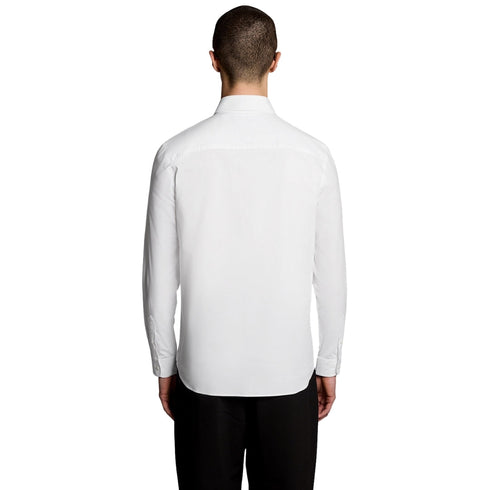 Lyle & Scott White Tonal Easy Care Poplin Shirt S