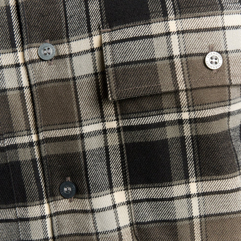 Lyle & Scott Black Brushed Cotton Check Shirt XS