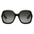 Dior Lady 9522 R2F Cd40114F 10A1 01B Shiny Black Frame Smoke Grey Lens Sunglasses Womens