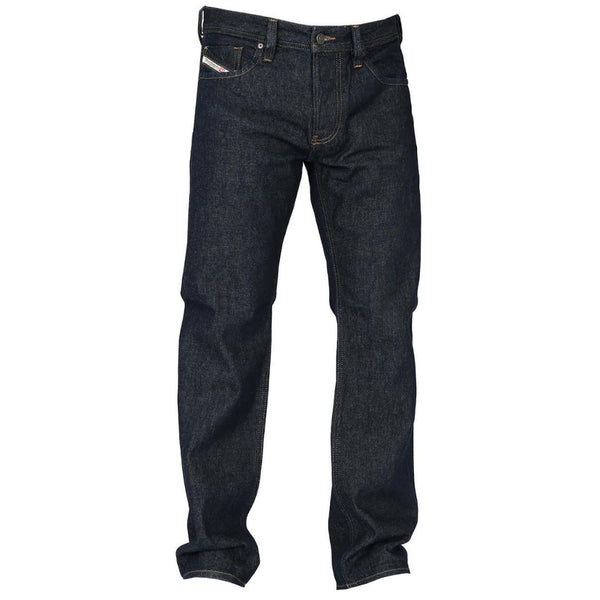 Diesel Larkee X Straight Fit Rinsed Washed Dark Blue Jeans