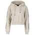 Parajumpers Letta Taped Sleeves Beige Cropped Hoodie S