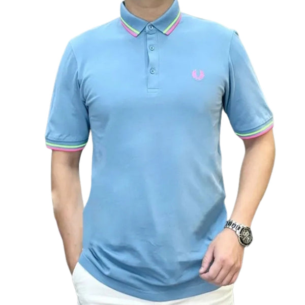 FRED PERRY FRED PERRY M102 P60 GARDENIA FRED PERRY M102 MADE IN JAPAN PIQUE SHIRT MENS XS