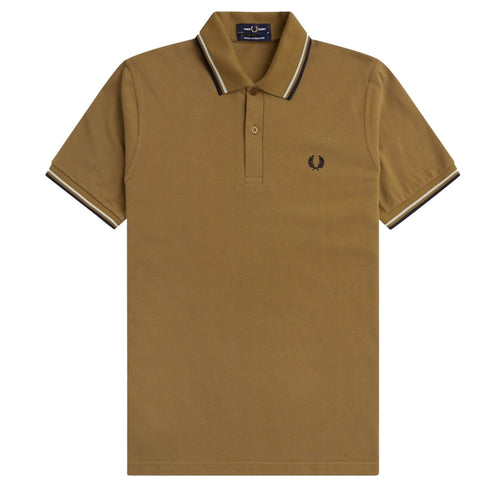 Fred Perry M12 V46 Brown Polo Shirt Mens M