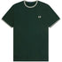 Fred Perry Twin Tipped Dark Green T-Shirt S