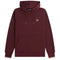 Fred Perry Oxblood Tipped Sleeve Burgundy Red Hoodie S