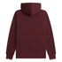 Fred Perry Oxblood Tipped Sleeve Burgundy Red Hoodie S