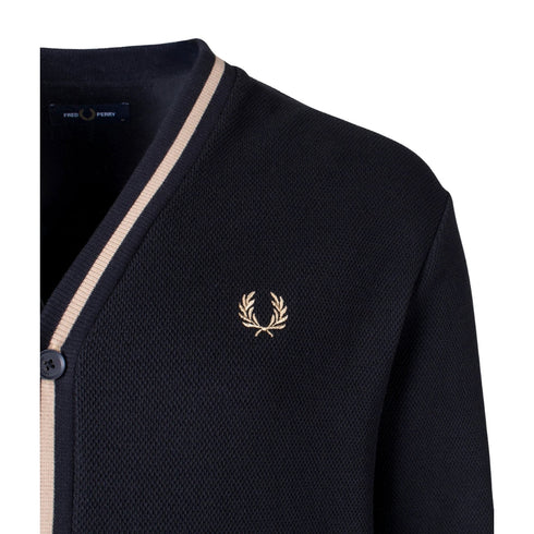 Fred Perry M2654 U78 Black Cardigan Mens M