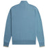 Fred Perry Twin Tipped Sleeve Ash Blue Half Zip Sweatshirt XS