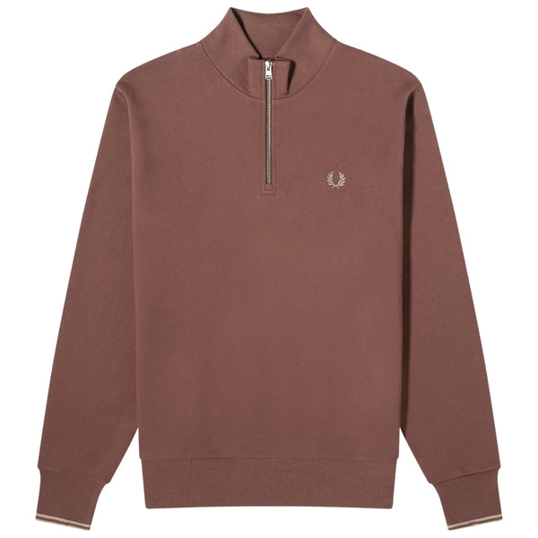 Fred Perry M3574 U85 Brick 1/4 Zip Sweatshirt Mens XS