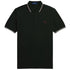 Fred Perry Red/White Twin Tipped Dark Green Polo Shirt XS