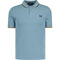Fred Perry Twin Tipped Ash Blue Polo Shirt XS