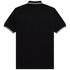 Fred Perry Brown Twin Tipped Collar Black Polo Shirt XS