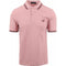 Fred Perry Oxblood Twin Tipped Collar Chalky Pink Polo Shirt XS