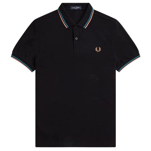 Fred Perry M3600 T45 Black Polo Shirt Mens XS