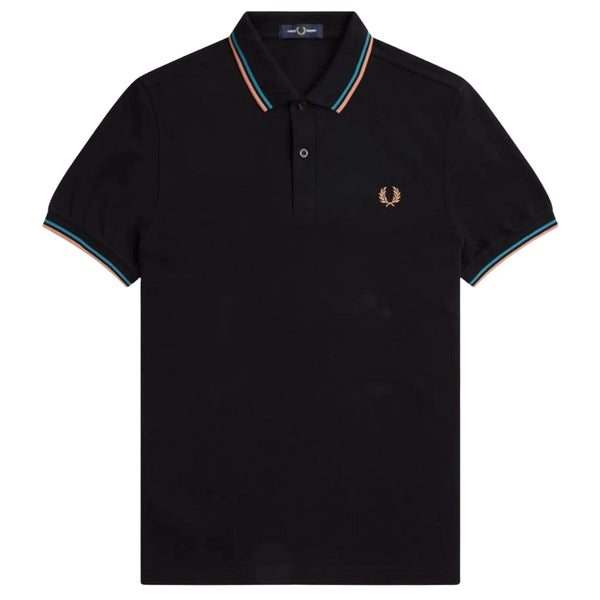 Fred Perry M3600 T45 Black Polo Shirt Mens XS