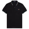 Fred Perry M3600 T45 Black Polo Shirt Mens XS