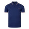 FRED PERRY M3600 T49 FRENCH NAVY/RUST/SEAGREASS TWIN TIPPED POLO SHIRT M