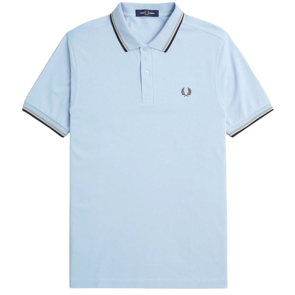 Fred Perry M3600 V02 Light Blue Polo Shirt Mens XS