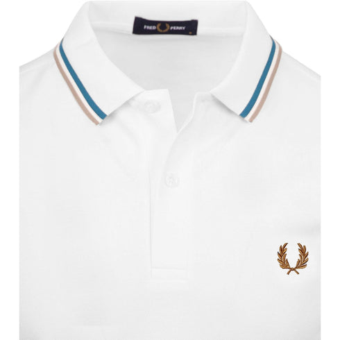 Fred Perry M3600 V21 White Polo Shirt Mens XS