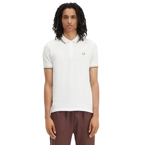 Fred Perry M3600 V21 White Polo Shirt Mens XS