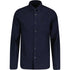 Fred Perry Branded Pocket French Navy Blue Long Sleeve Oxford Shirt XS