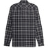 Fred Perry Long Sleeve Black Brushed Twill Tartan Shirt XS