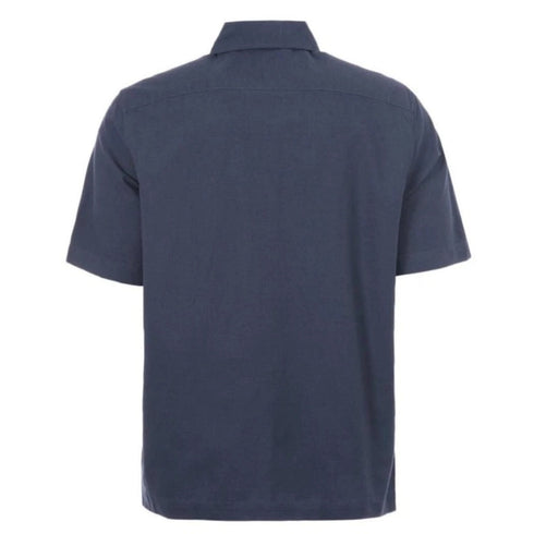 FRED PERRY M4661 C71 FRENCH NAVY MARL POCKET DETAIL OXFORD SHIRT S