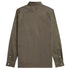 Fred Perry Plain Warm Stone Brown Long Sleeve Oxford Shirt XS