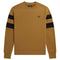Fred Perry Twin Tipped Sleeve Camel Brown Sweatshirt S