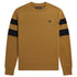 Fred Perry Twin Tipped Sleeve Camel Brown Sweatshirt S