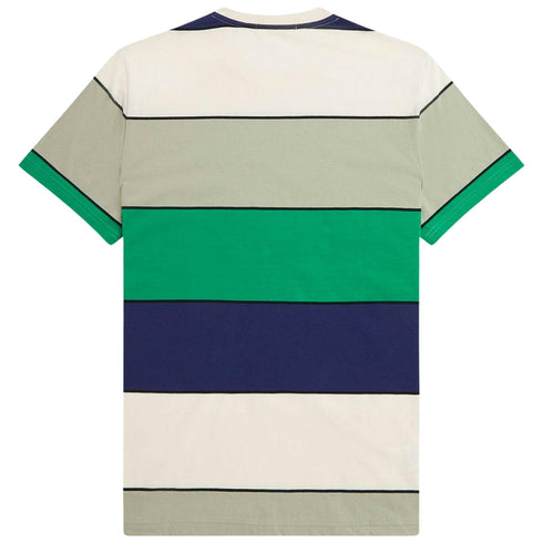 FRED PERRY M5608 M37 SEAGRASS BOLD STRIPE T-SHIRT M