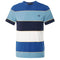 FRED PERRY M5608 N11 ASH BLUE BOLD STRIPE T-SHIRT M
