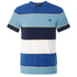 FRED PERRY M5608 N11 ASH BLUE BOLD STRIPE T-SHIRT M